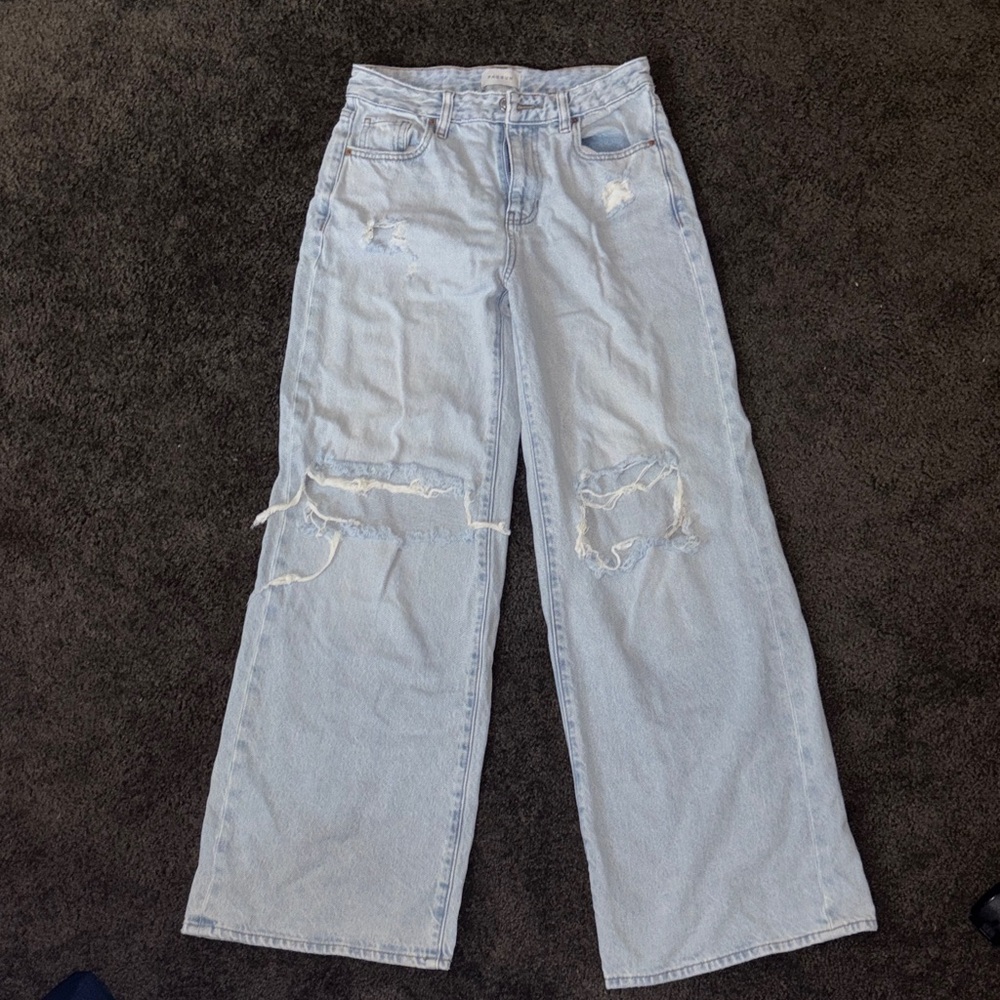 Distressed Light Blue Women's Jeans